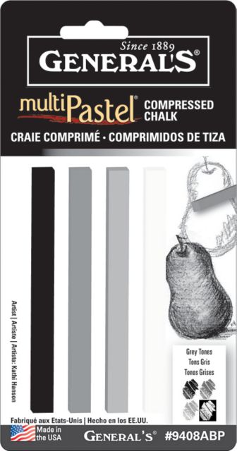 MULTIPASTEL STICKS GREY COLORS 4-PACK