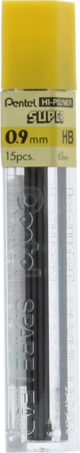 LEAD MECHANICAL PENCIL .9MM HB 12-TUBE