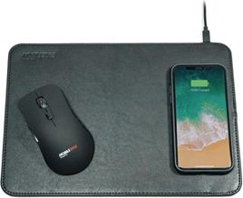 Mobile Edge Wireless Charging Mouse Pad. Wireless - Smartphone - Qi - Charging Capability - Micro USB - 3 x USB - Black - Desktop - ONLINE ONLY