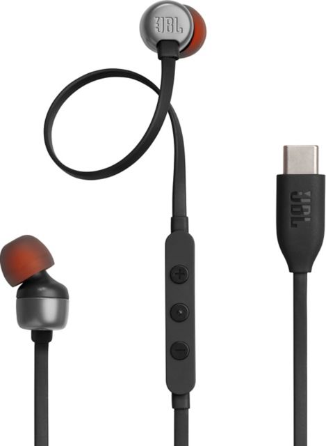 JBL Tune 310C Wired USB-C Earbuds, Black